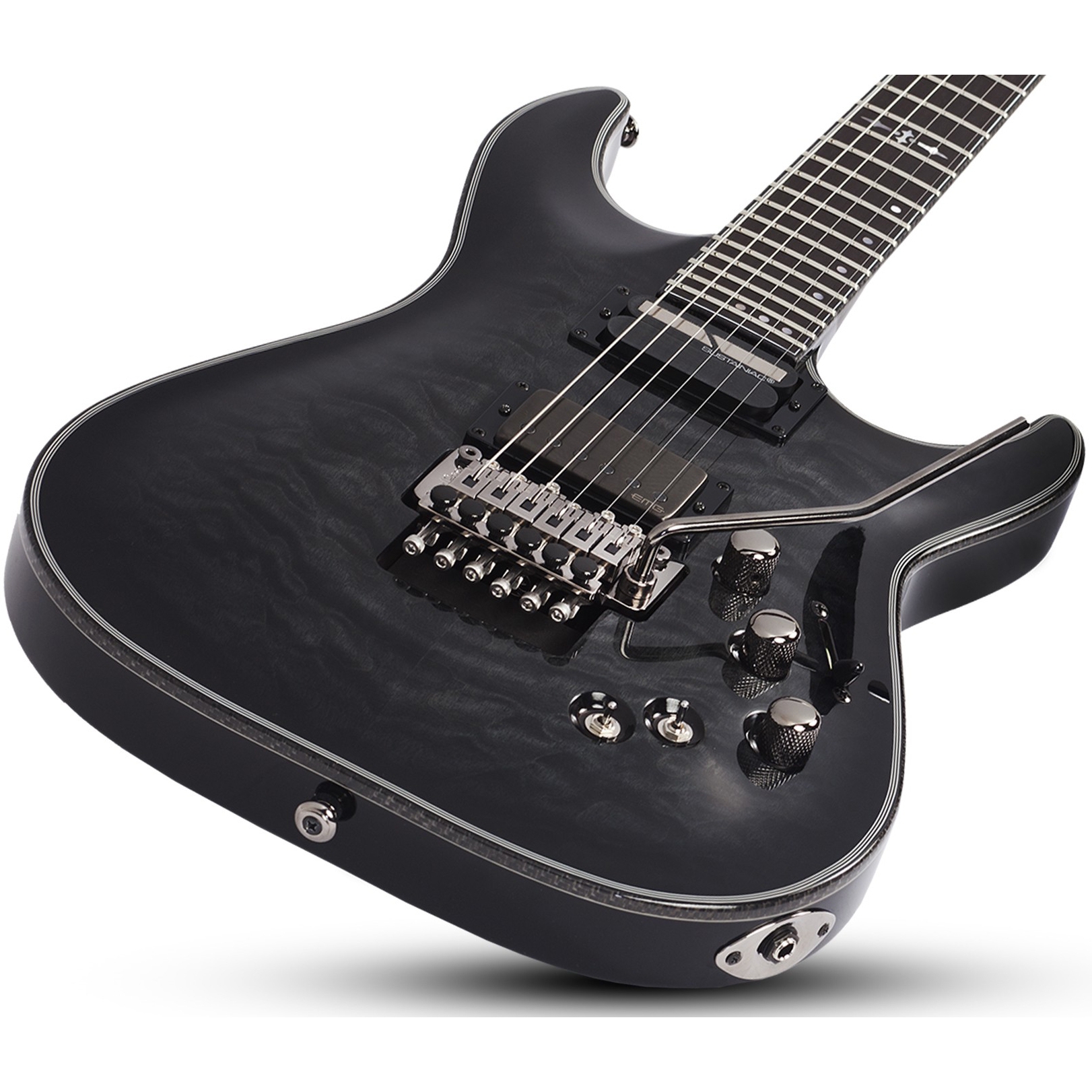 Schecter Hellraiser Hybrid C-1 FR S Elektro Gitar (Trans Black