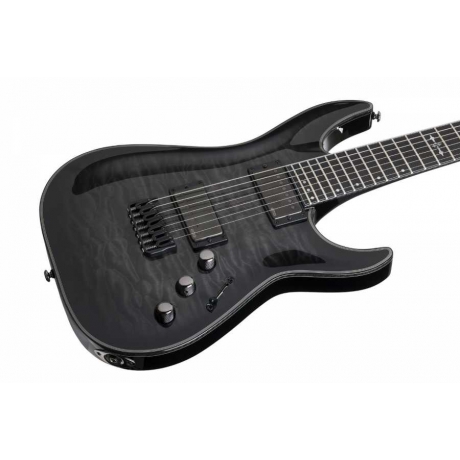 Schecter Hellraiser Hybrid C-7 Elektro Gitar (Trans Black Burst)<br>Fotoğraf: 3/8