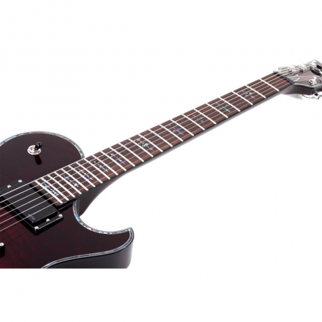 Schecter Hellraiser Solo-6 E/A Elektro Gitar (Black Cherry)<br>Fotoğraf: 5/5