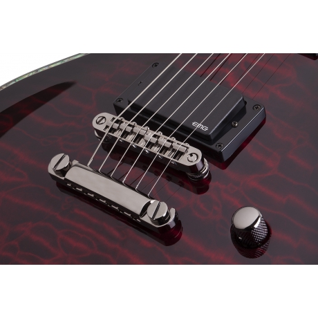 Schecter Hellraiser Solo-II Elektro Gitar (Black Cherry Burst)<br>Fotoğraf: 5/7