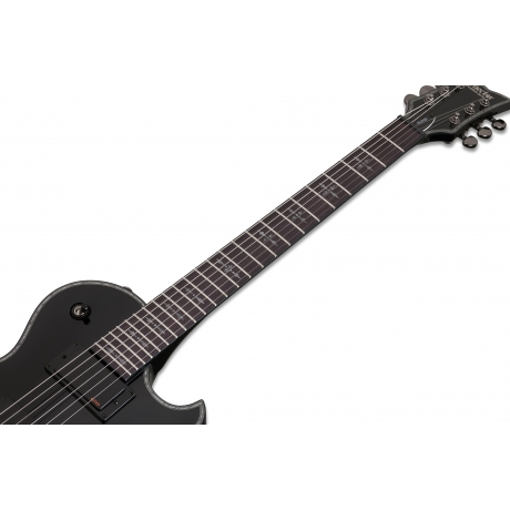 Schecter Hellraiser Solo-II Elektro Gitar (Gloss Black)<br>Fotoğraf: 5/6