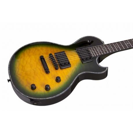 Schecter Hellraiser Solo-II Pasif Elektro Gitar (Dragon Burst)<br>Fotoğraf: 2/5