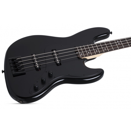 Schecter J-4 Bass Gitar (Gloss Black)<br>Fotoğraf: 2/5