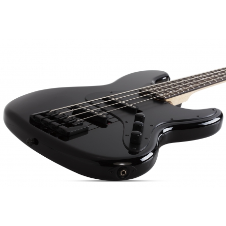 Schecter J-4 Bass Gitar (Gloss Black)<br>Fotoğraf: 3/5