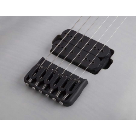 Schecter Keith Merrow KM-6 Elektro Gitar (Trans White Satin)<br>Fotoğraf: 3/4