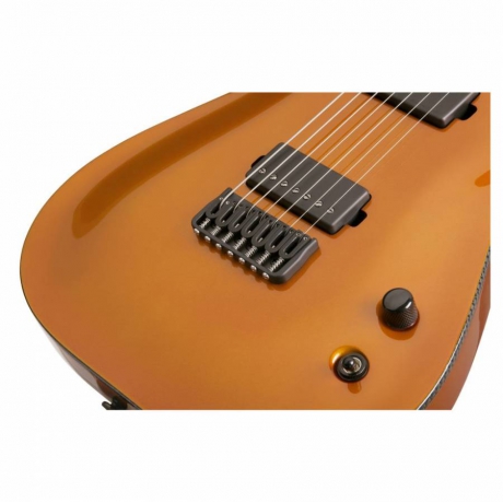 Schecter Keith Merrow KM-7 Elektro Gitar ( Lambo Orange)<br>Fotoğraf: 4/5