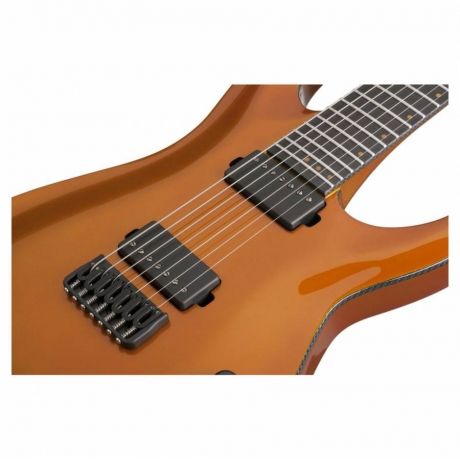 Schecter Keith Merrow KM-7 Elektro Gitar ( Lambo Orange)<br>Fotoğraf: 5/5