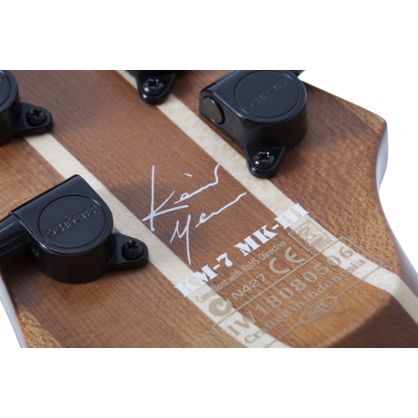 Schecter Keith Merrow KM-7 MK-III Standard 7 Telli Elektro Gitar (Trans Black Burst)<br>Fotoğraf: 7/8