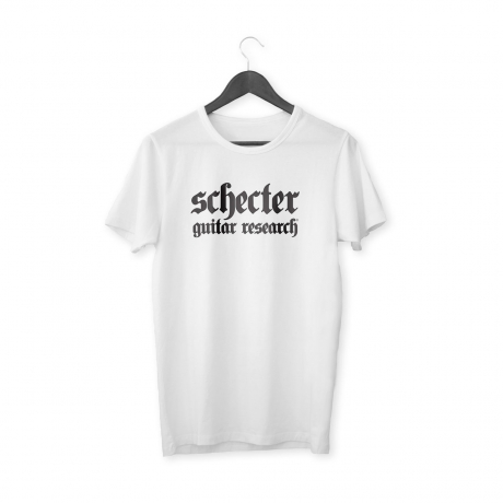 Schecter Logo T-Shirt (Beyaz)<br>Fotoğraf: 1/1