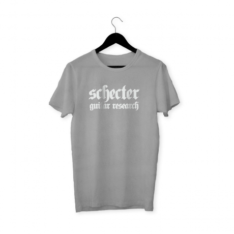 Schecter Logo T-Shirt (Gri)<br>Fotoğraf: 1/1