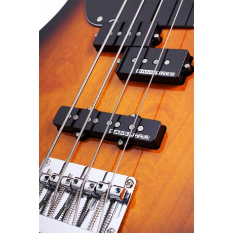 Schecter Model-T Bas Gitar (2-Tone Sunburst)<br>Fotoğraf: 5/6