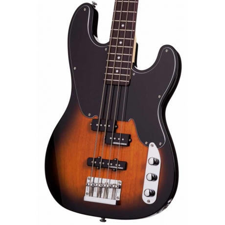 Schecter Model-T Bas Gitar (2-Tone Sunburst)<br>Fotoğraf: 2/6