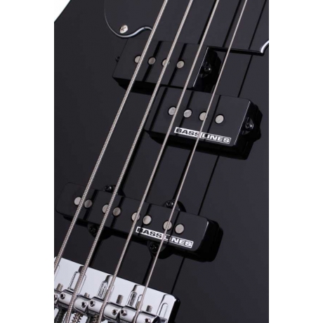 Schecter Model-T Bas Gitar (Gloss Black)<br>Fotoğraf: 5/5