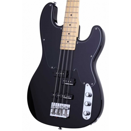 Schecter Model-T Bas Gitar (Gloss Black)<br>Fotoğraf: 2/5