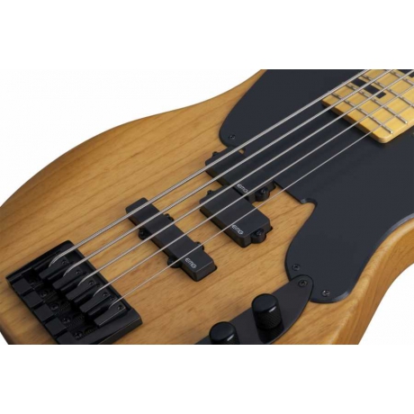 Schecter Model-T Session-5 Bas Gitar (Aged Natural Satin)<br>Fotoğraf: 7/8