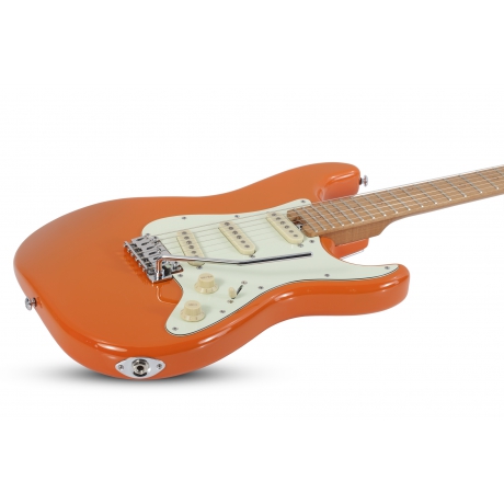 Schecter Nick Johnston Traditional Elektro Gitar (Atomic Orange)<br>Fotoğraf: 2/5