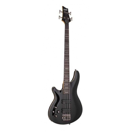 Schecter Omen-4 LH Solak Bas Gitar (Gloss Black)<br>Fotoğraf: 1/1