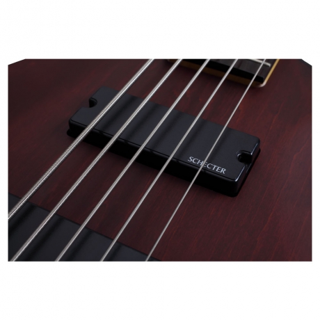 Schecter Omen-5 Bas Gitar (Walnut Satin)<br>Fotoğraf: 3/5