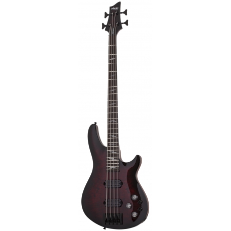 Schecter Omen Elite-4 Bas Gitar (Black Cherry Burst)<br>Fotoğraf: 1/6