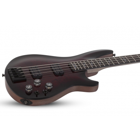 Schecter Omen Elite-4 Bas Gitar (Black Cherry Burst)<br>Fotoğraf: 2/6