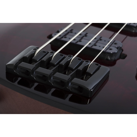 Schecter Omen Elite-4 Bas Gitar (Black Cherry Burst)<br>Fotoğraf: 4/6