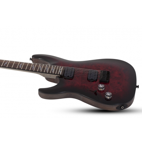 Schecter Omen Elite-6 Solak Elektro Gitar (Black Cherry Burst)<br>Fotoğraf: 2/7