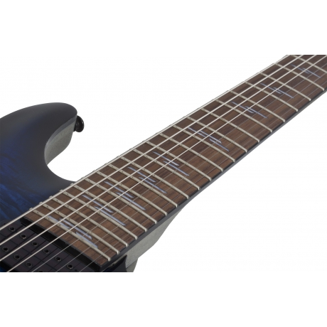 Schecter Omen Elite-7 7 Telli Elektro Gitar (See Thru Blue Burst)<br>Fotoğraf: 6/6