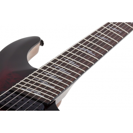 Schecter Omen Elite-7 Multiscale 7 Telli Elektro Gitar (Cherry Burst)<br>Fotoğraf: 6/9