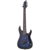 Schecter Omen Elite-7 Multiscale 7 Telli Elektro Gitar (See-Thru Blue Burst)<br>Fotoğraf: 1/6