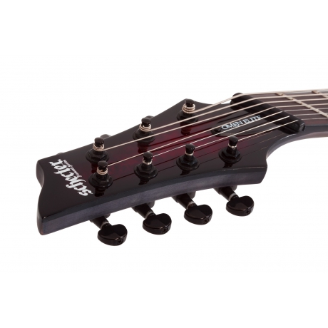 Schecter Omen Elite-7 Multiscale 7 Telli Solak Elektro Gitar (Black Cherry Burst)<br>Fotoğraf: 9/10