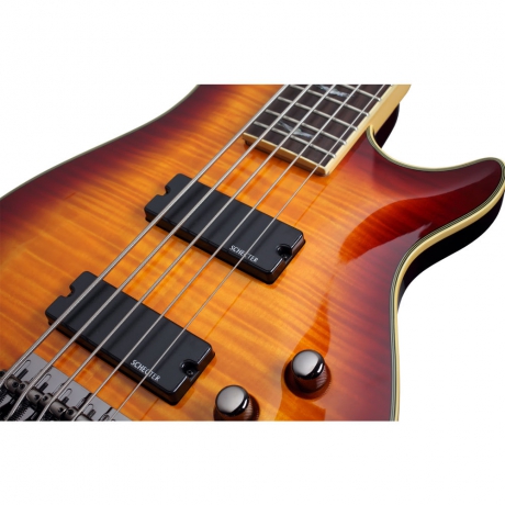 Schecter Omen Extreme-5 Bas Gitar (Vintage Sunburst)<br>Fotoğraf: 3/5