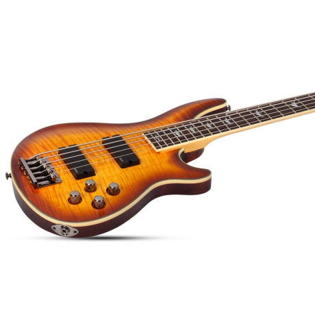 Schecter Omen Extreme-5 Bas Gitar (Vintage Sunburst)<br>Fotoğraf: 2/5