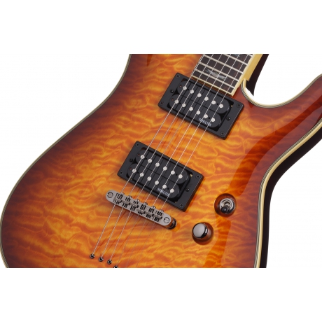 Schecter Omen Extreme 6 Elektro Gitar (Vintage Sunburst)<br>Fotoğraf: 3/6