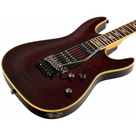 Schecter Omen Extreme 6 FR Elektro Gitar (Crimson Black)<br>Fotoğraf: 3/3
