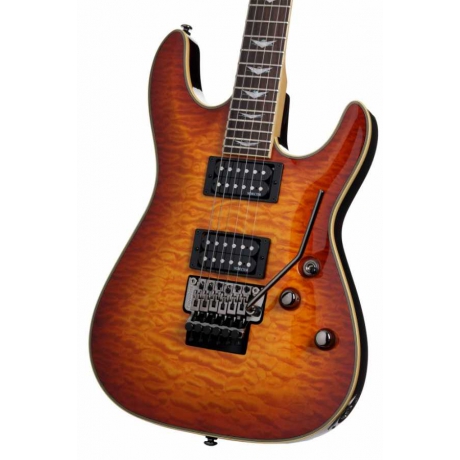 Schecter Omen Extreme 6 FR Elektro Gitar (Vintage Sunburst)<br>Fotoğraf: 3/4