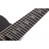 Schecter PT-7 FR-S SLS Elite Evil Twin 7 Telli Elektro Gitar (Satin Black), Fotoğraf: 6/9
