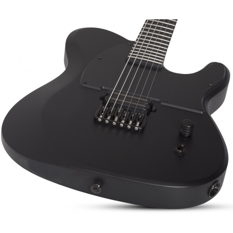Schecter PT Black Ops Elektro Gitar (Satin Black Open Pore)<br>Fotoğraf: 3/8
