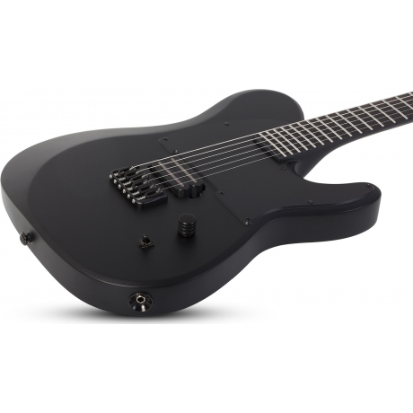 Schecter PT Black Ops Elektro Gitar (Satin Black Open Pore)<br>Fotoğraf: 2/8