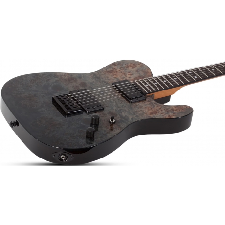 Schecter PT Standard Elektro Gitar (Black Fade Burst Burl)<br>Fotoğraf: 2/7