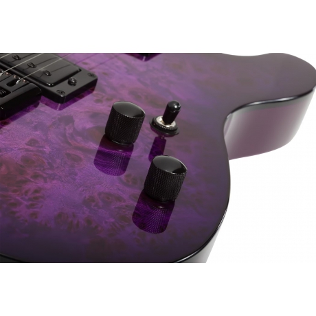 Schecter PT Standard Elektro Gitar (Purple Burst Burl)<br>Fotoğraf: 5/8