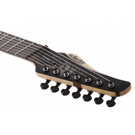 Schecter Reaper-7 Multiscale 7 Telli Elektro Gitar (Charcoalburst)<br>Fotoğraf: 8/9