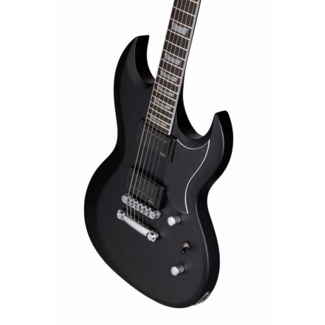 Schecter S-II Platinum Elektro Gitar (Satin Black)<br>Fotoğraf: 4/5