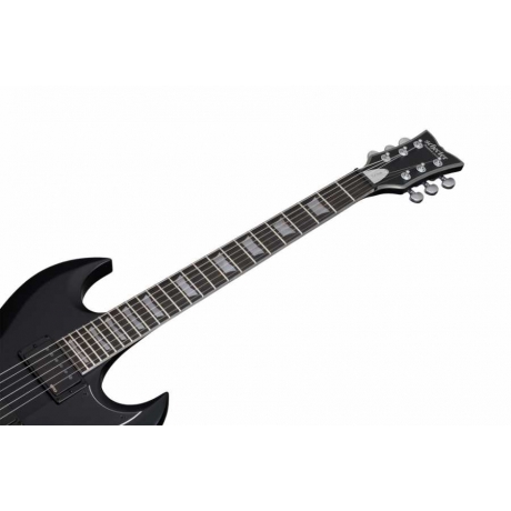 Schecter S-II Platinum Elektro Gitar (Satin Black)<br>Fotoğraf: 2/5