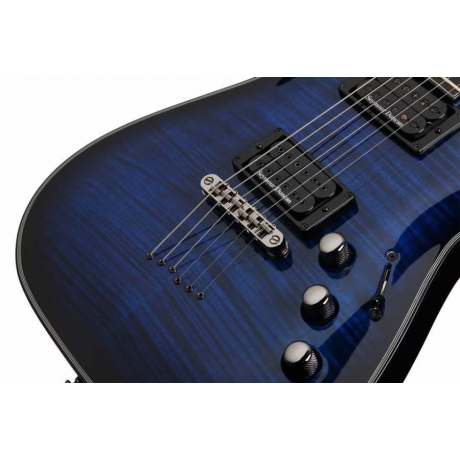 Schecter SLS C-1 P Elektro Gitar (See-Thru Blue Burst)<br>Fotoğraf: 4/5