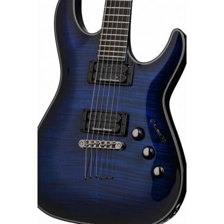 Schecter SLS C-1 P Elektro Gitar (See-Thru Blue Burst)<br>Fotoğraf: 2/5