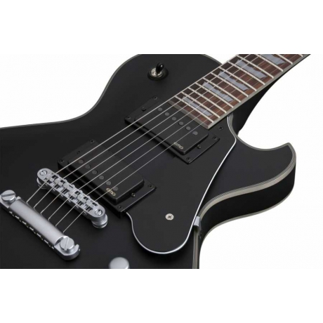 Schecter Solo-II Platinum Elektro Gitar (Satin Black)<br>Fotoğraf: 2/5