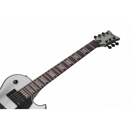 Schecter Solo-II Platinum Elektro Gitar (Satin Silver)<br>Fotoğraf: 2/6
