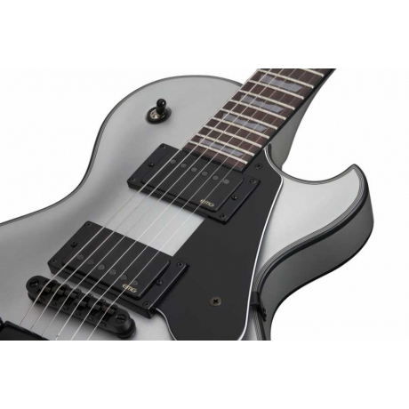 Schecter Solo-II Platinum Elektro Gitar (Satin Silver)<br>Fotoğraf: 3/6