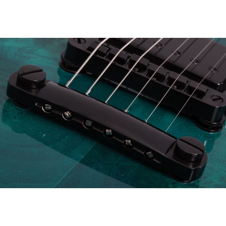 Schecter Solo-II Standard Elektro Gitar (Ocean Blue Burst Burl)<br>Fotoğraf: 3/7