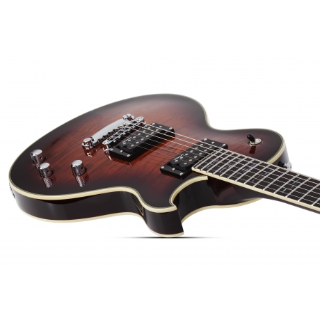 Schecter Solo-II Supreme Elektro Gitar (Cat's Eye Black Burst)<br>Fotoğraf: 2/6